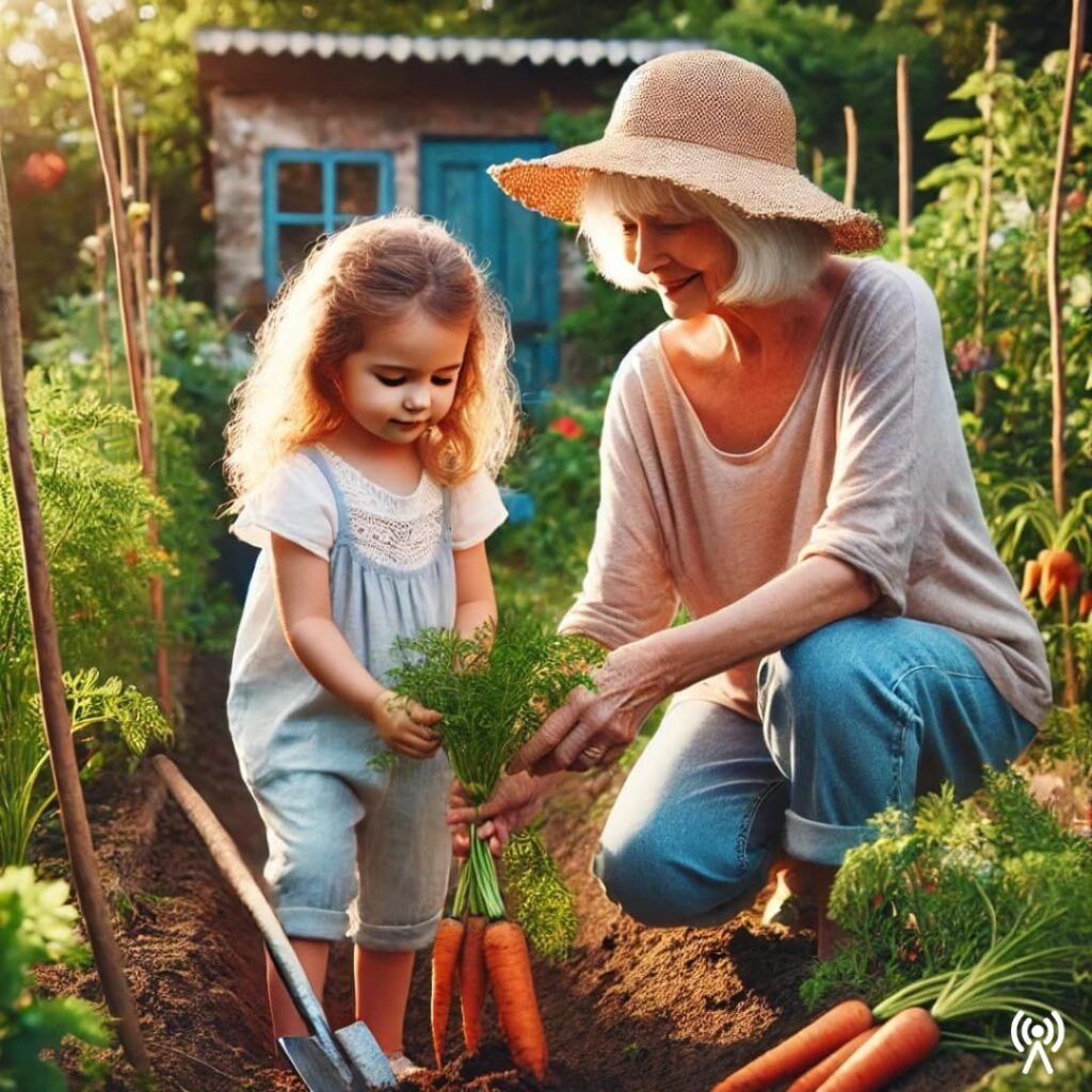 Babiččina svíčková na smetaně: Recept plný rodinných vzpomínek s vnučkou na zahradě